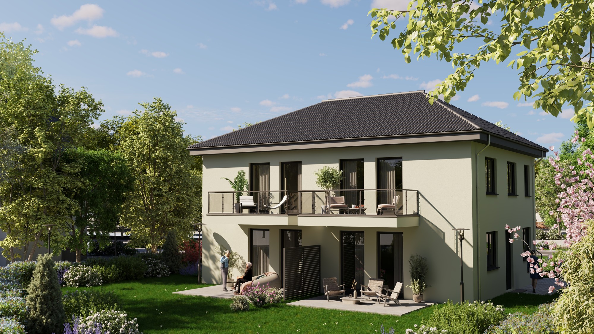 Visualisierung Villa Cornelia – Ansicht 1